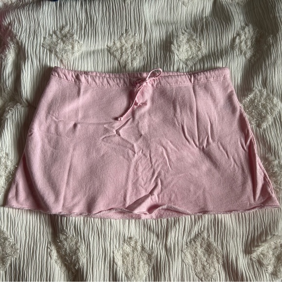 American Apparel Pink Mini / Micro Sweatshirt Skirt, size large